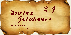 Momira Golubović vizit kartica
